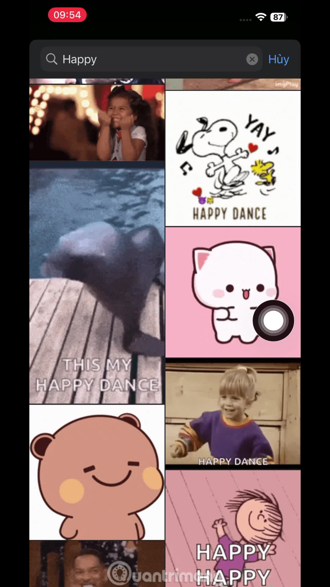 Cách đăng GIF trong ghi chú Messenger