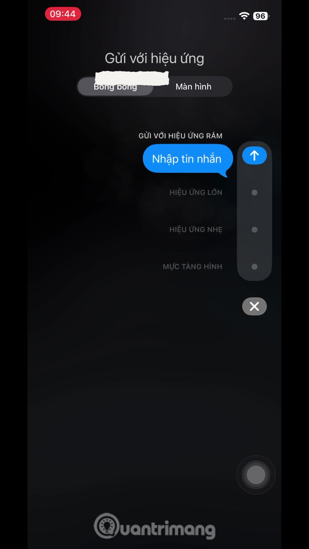 Hướng dẫn gửi tin nhắn tàng hình trên iPhone