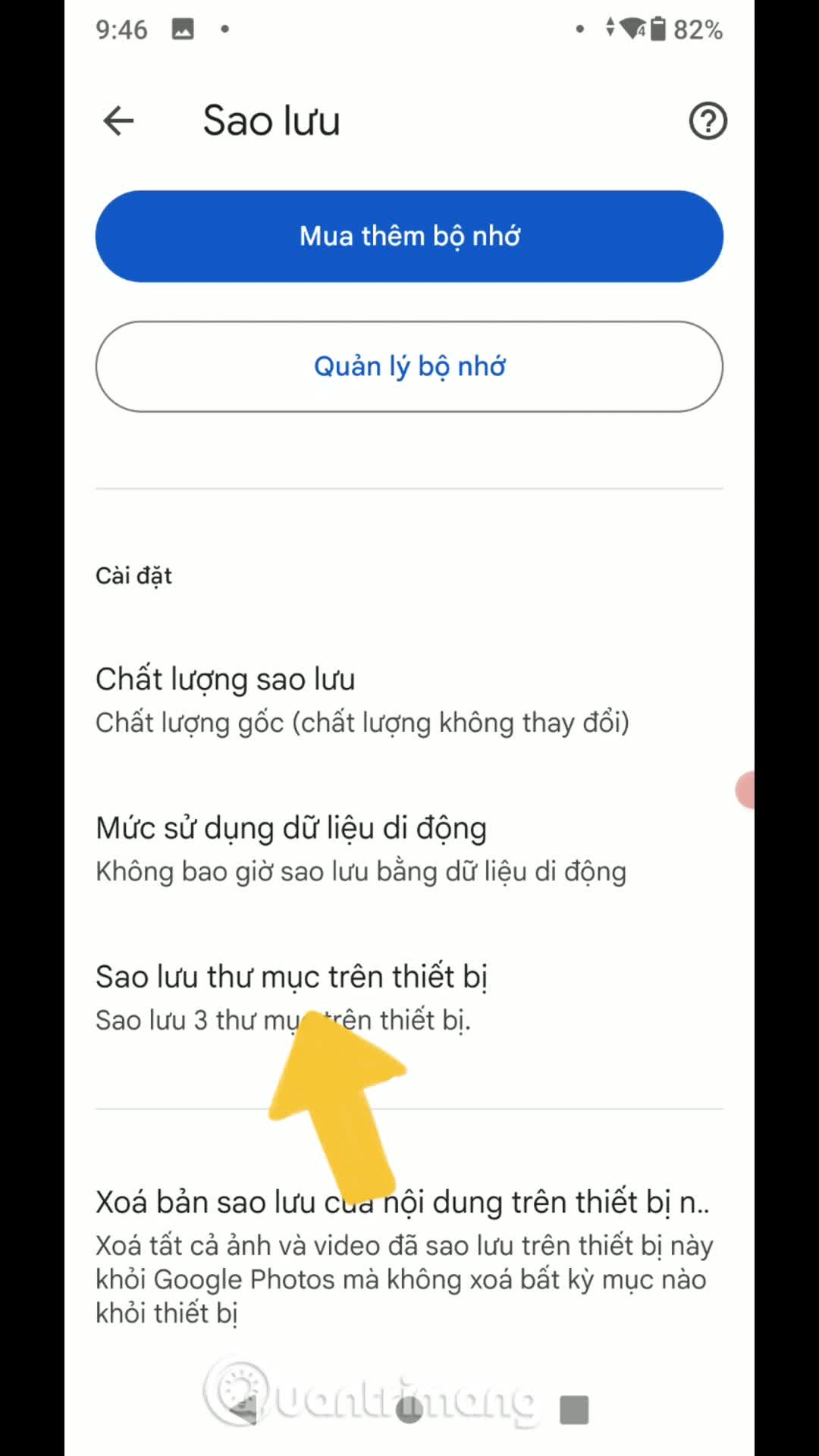 Cách tắt tự động lưu ảnh chụp màn hình vào Google
