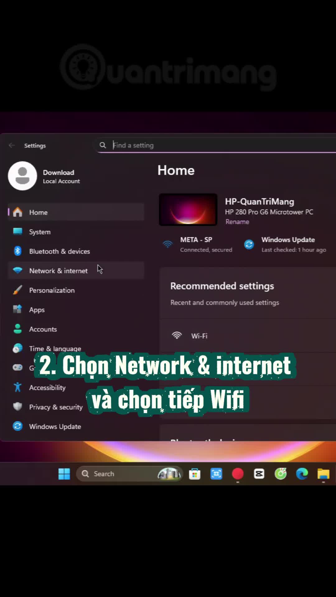 Hướng dẫn xem mật khẩu Wifi trên Windows 11