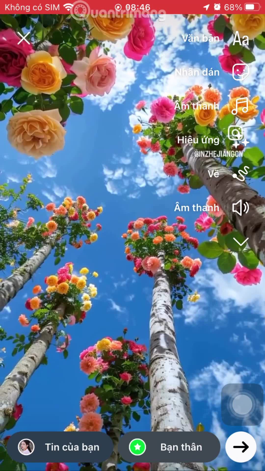 Hướng dẫn tạo văn bản hiệu ứng động Story Instagra