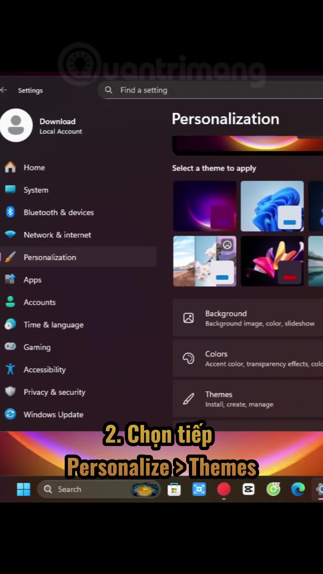 Cách hiển thị biểu tượng Recycle Bin