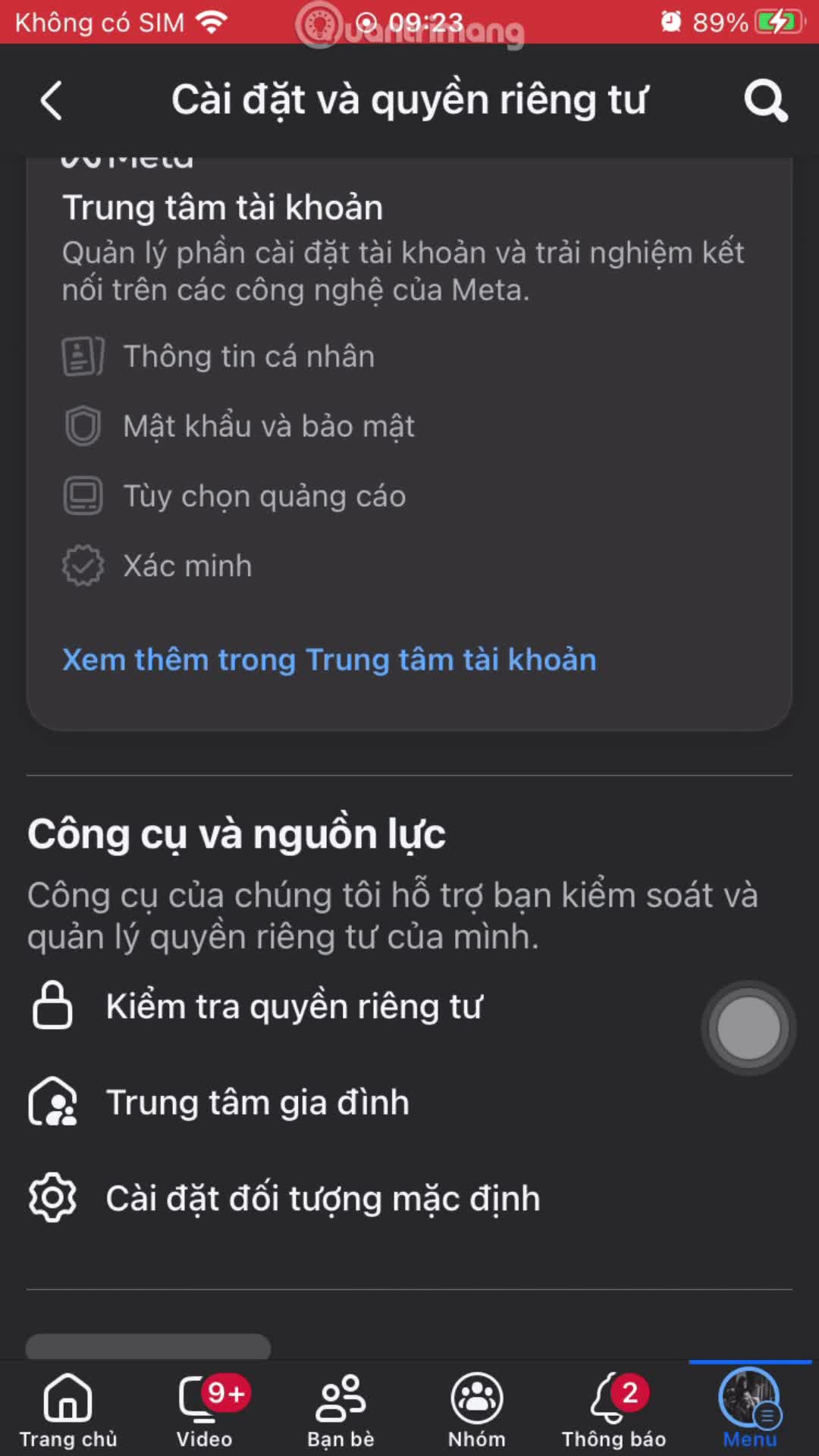 Cách đổi đối tượng xem bài đăng Facebook tương lai