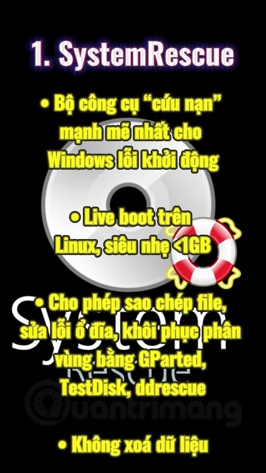 3 công cụ nhất định phải có trong USB cứu hộ Windows