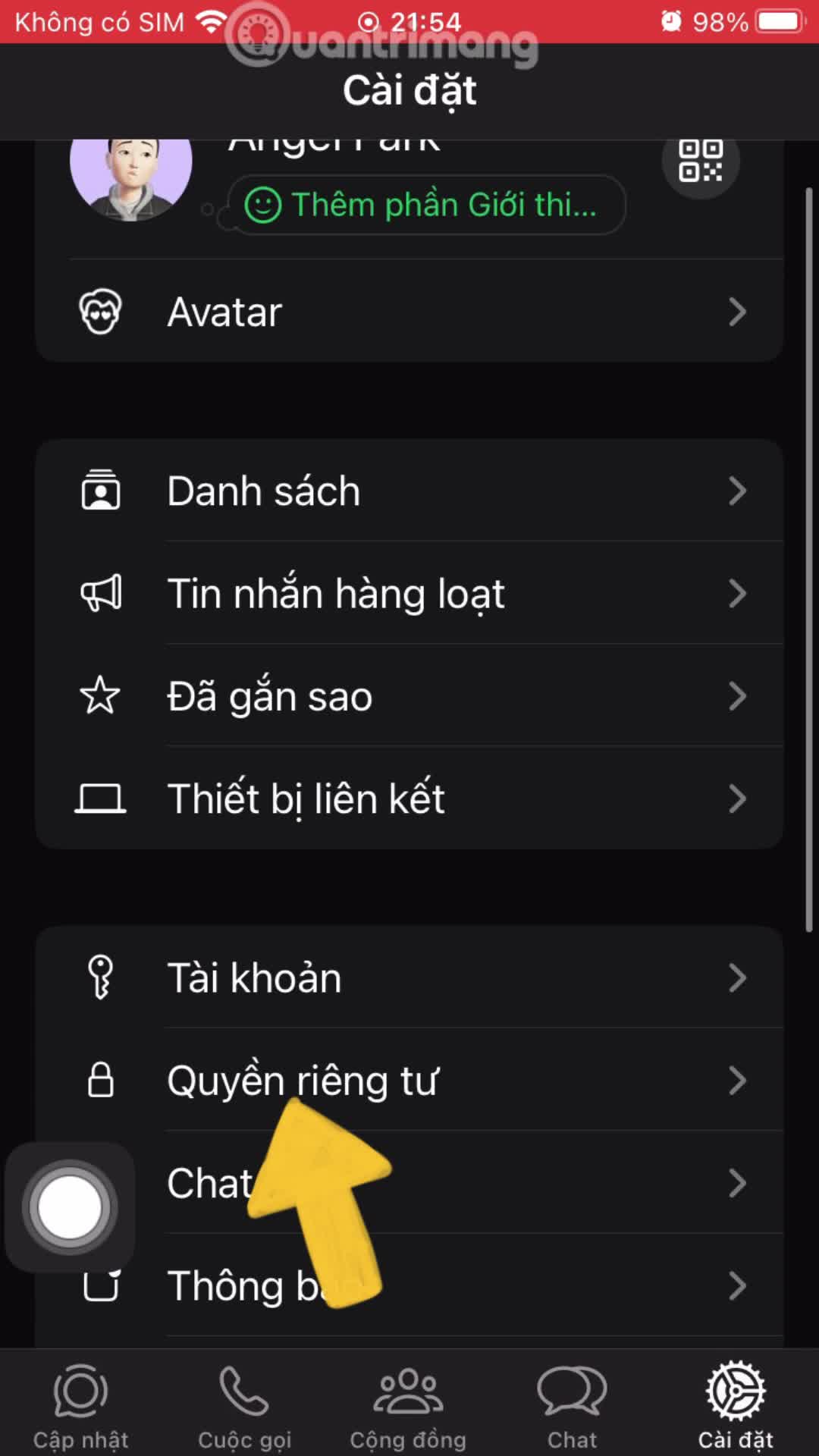 Cách tắt chia sẻ trạng thái WhatsApp