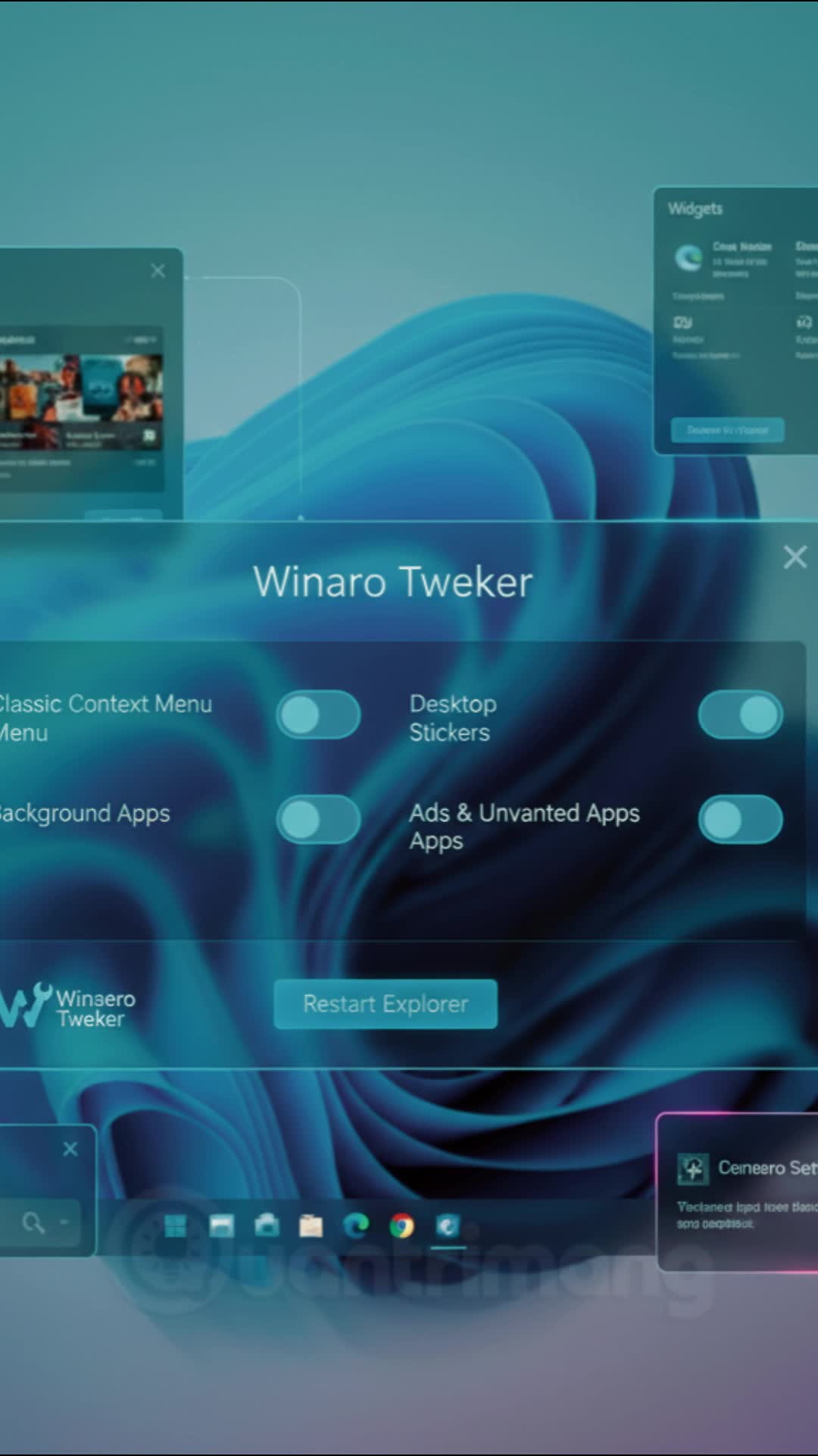 Cảnh báo Winaero Tweaker có thể làm hỏng Windows 11 khi “Reset to Defaults”