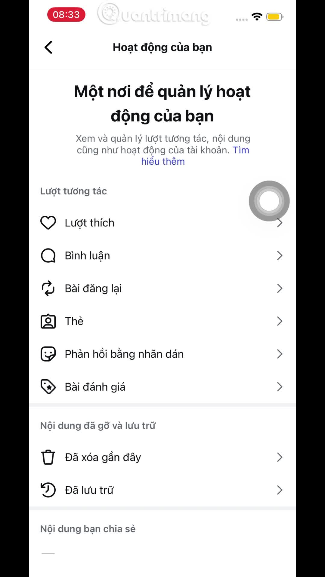 Cách xem lại Reels đã xem trên Instagram