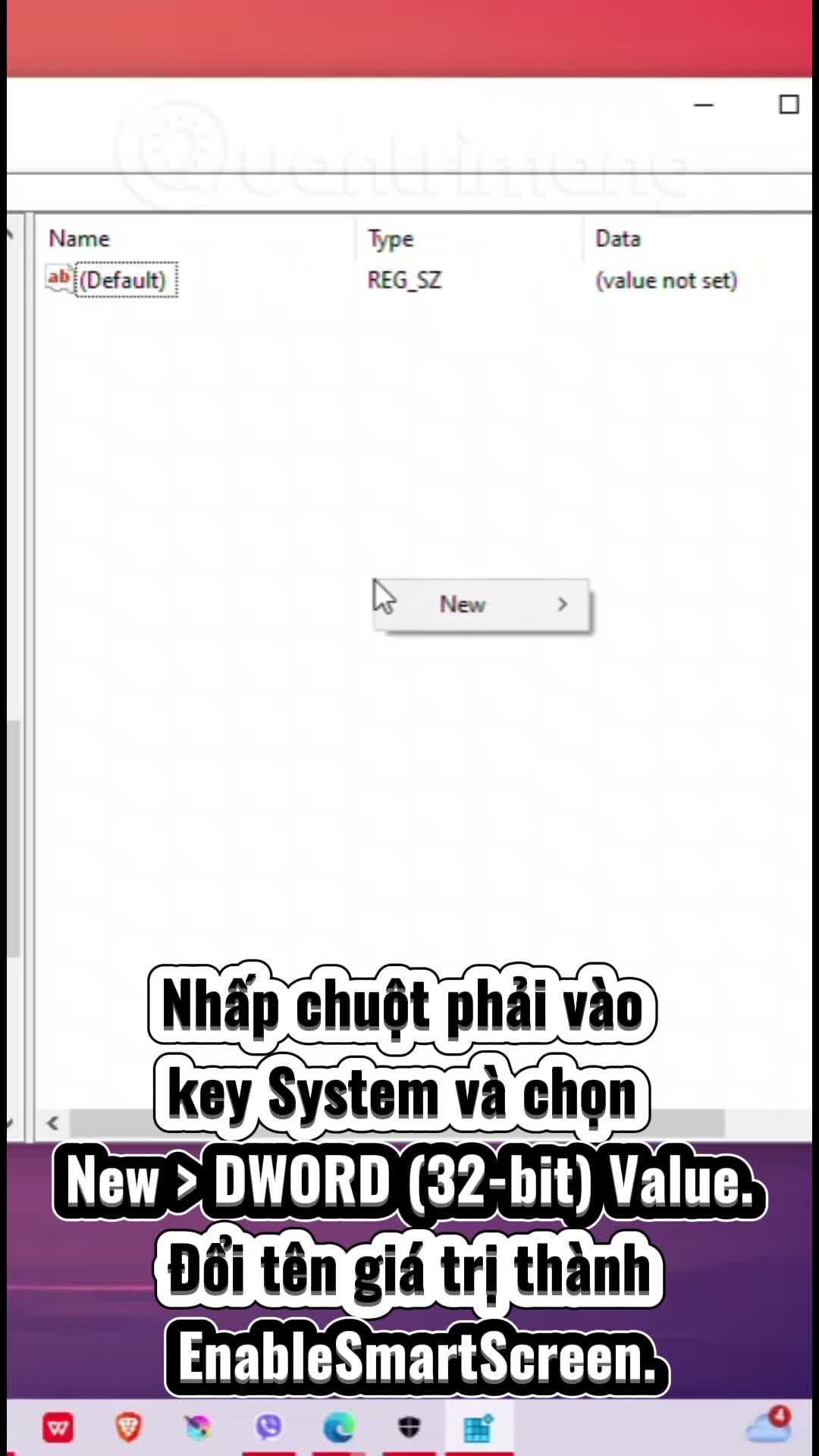 Cách bật hoặc tắt SmartScreen bằng Registry Editor