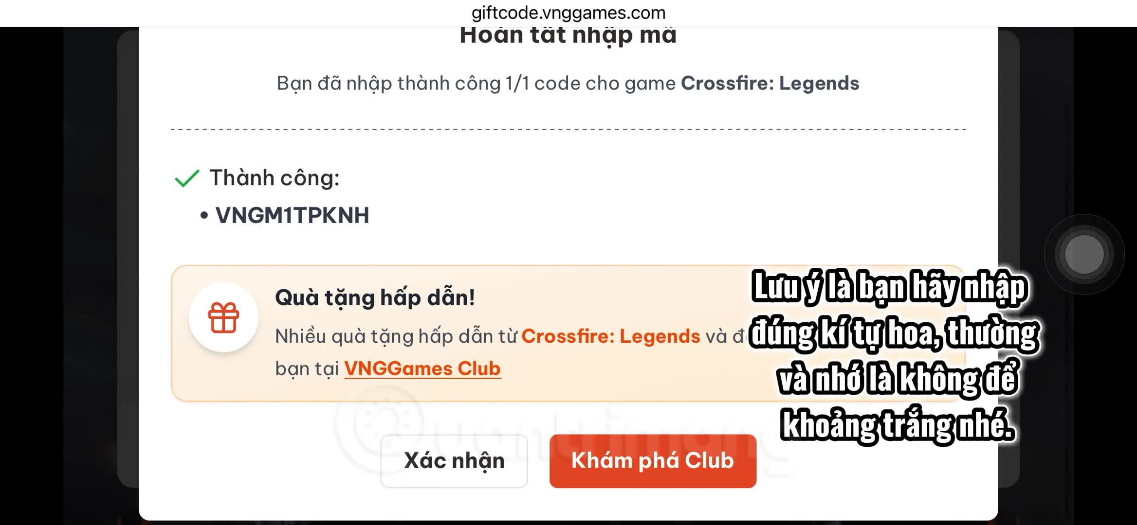 Hướng dẫn đổi code Crossfire Legends và danh sách code mới nhất