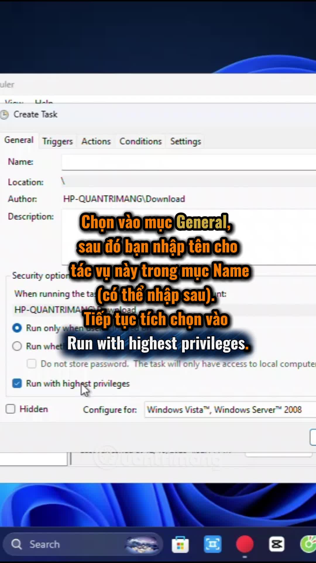Chạy phần mềm quyền Admin tự động khi khởi động máy tính với Task Scheduler 