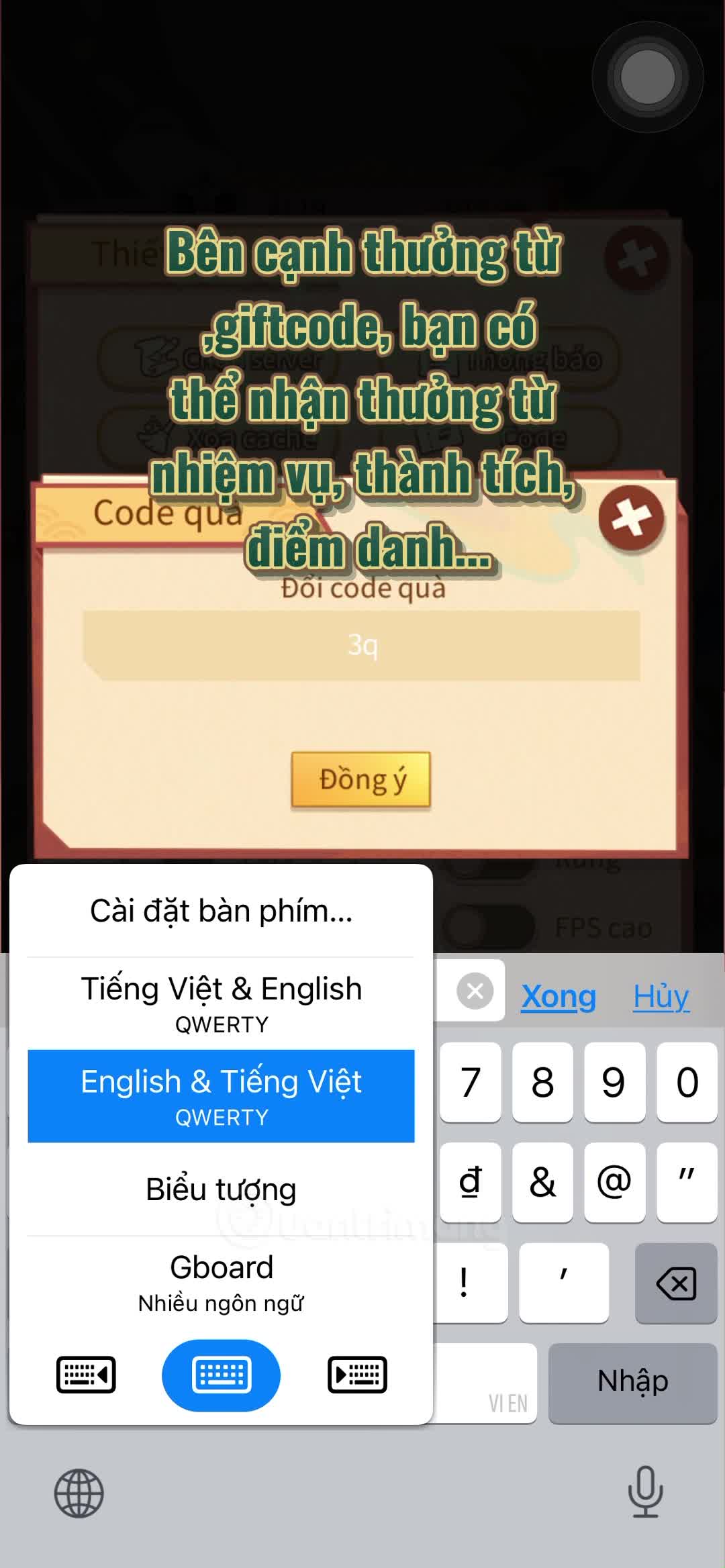 Cách đổi giftcode Tam Quốc Giấy lấy thưởng