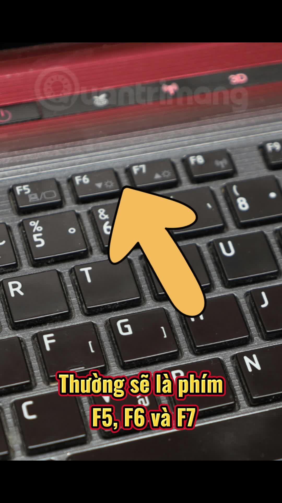 Sử dụng tổ hợp phím tắt chức năng để tăng giảm độ sáng màn hình Laptop