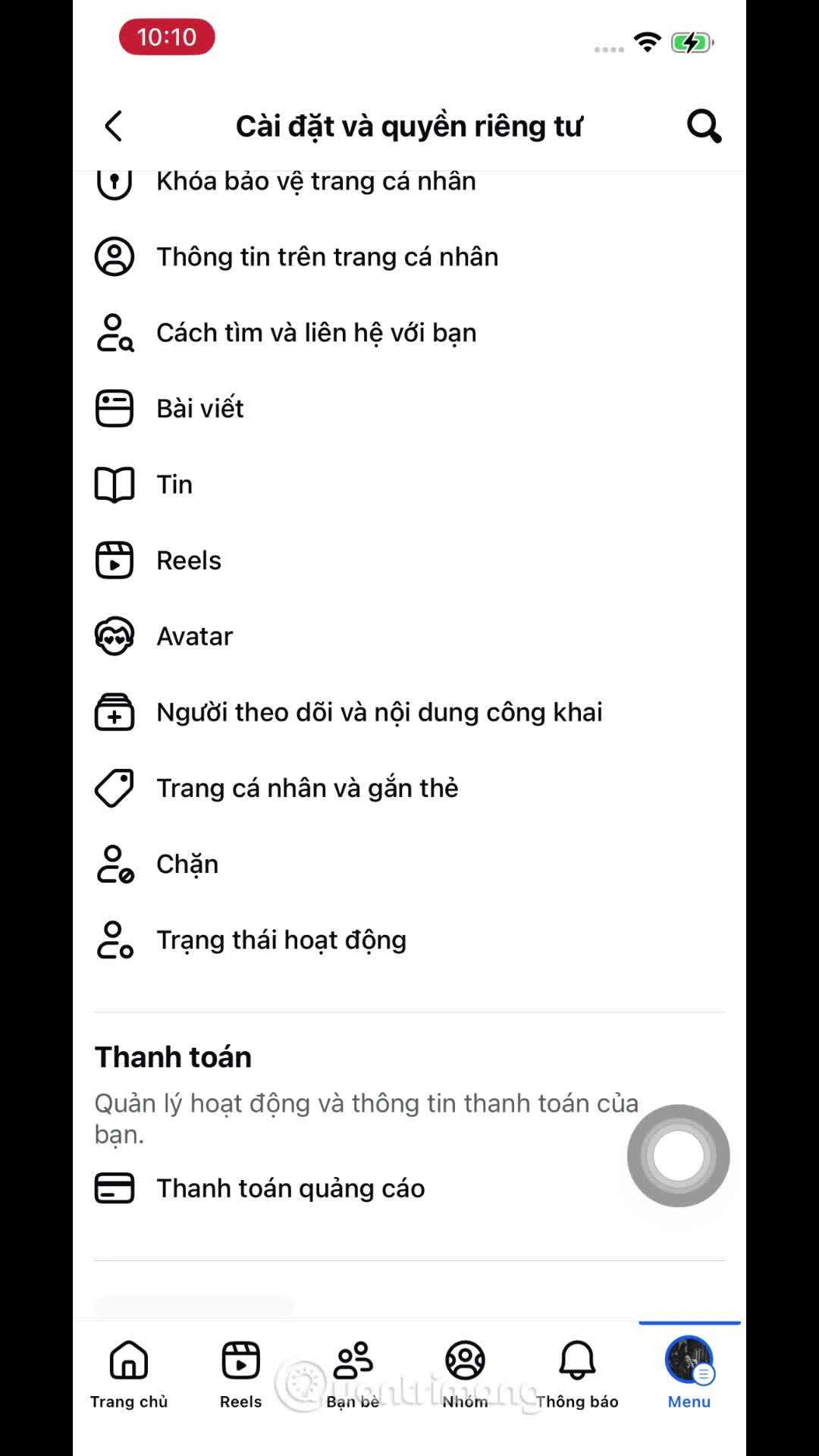 Xóa lịch sử tìm kiếm Facebook tại Nhật ký