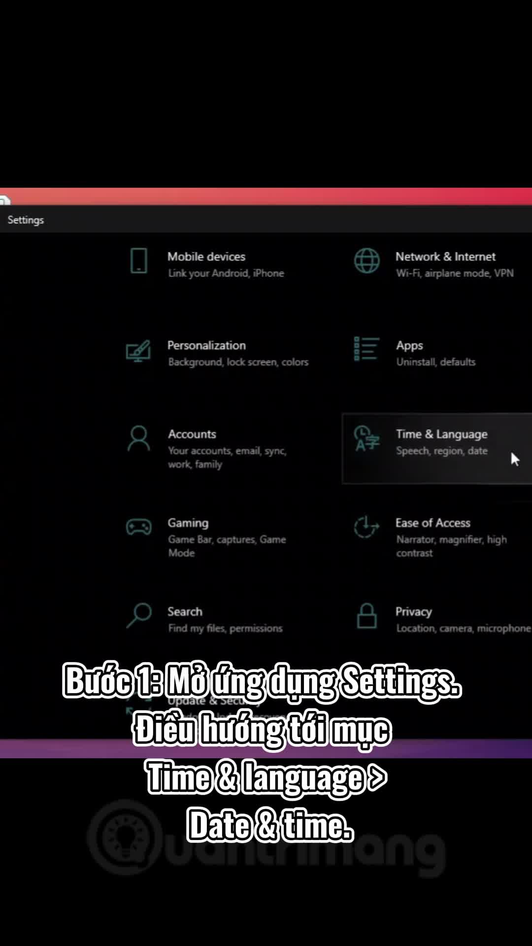Hướng dẫn bật tính năng tự động đặt thời gian trên Windows 10