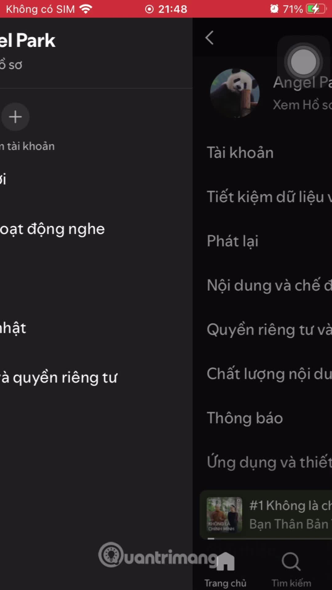 Cách xóa cache Spotify trên điện thoại