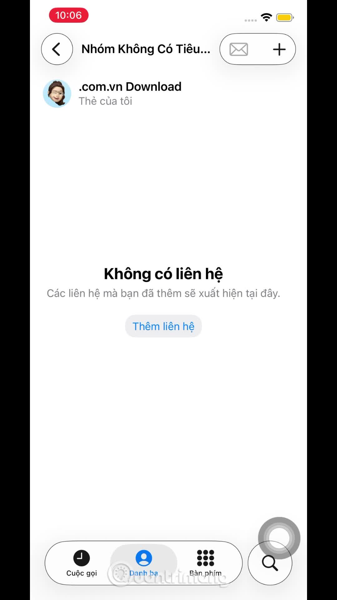Hướng dẫn chia nhóm danh bạ trên iPhone