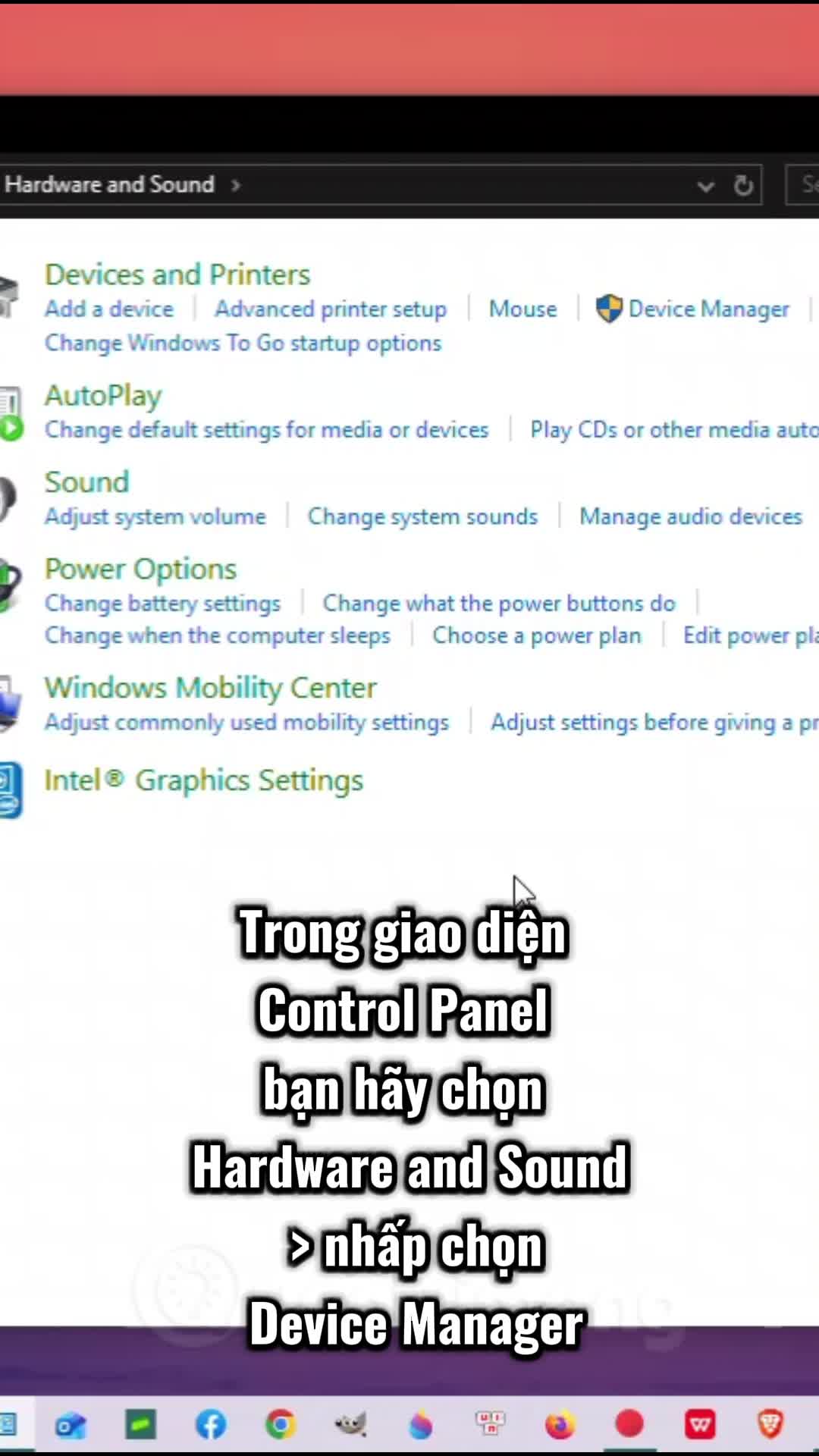 Cách chạy Device Manager trong Control Panel trên Windows 10