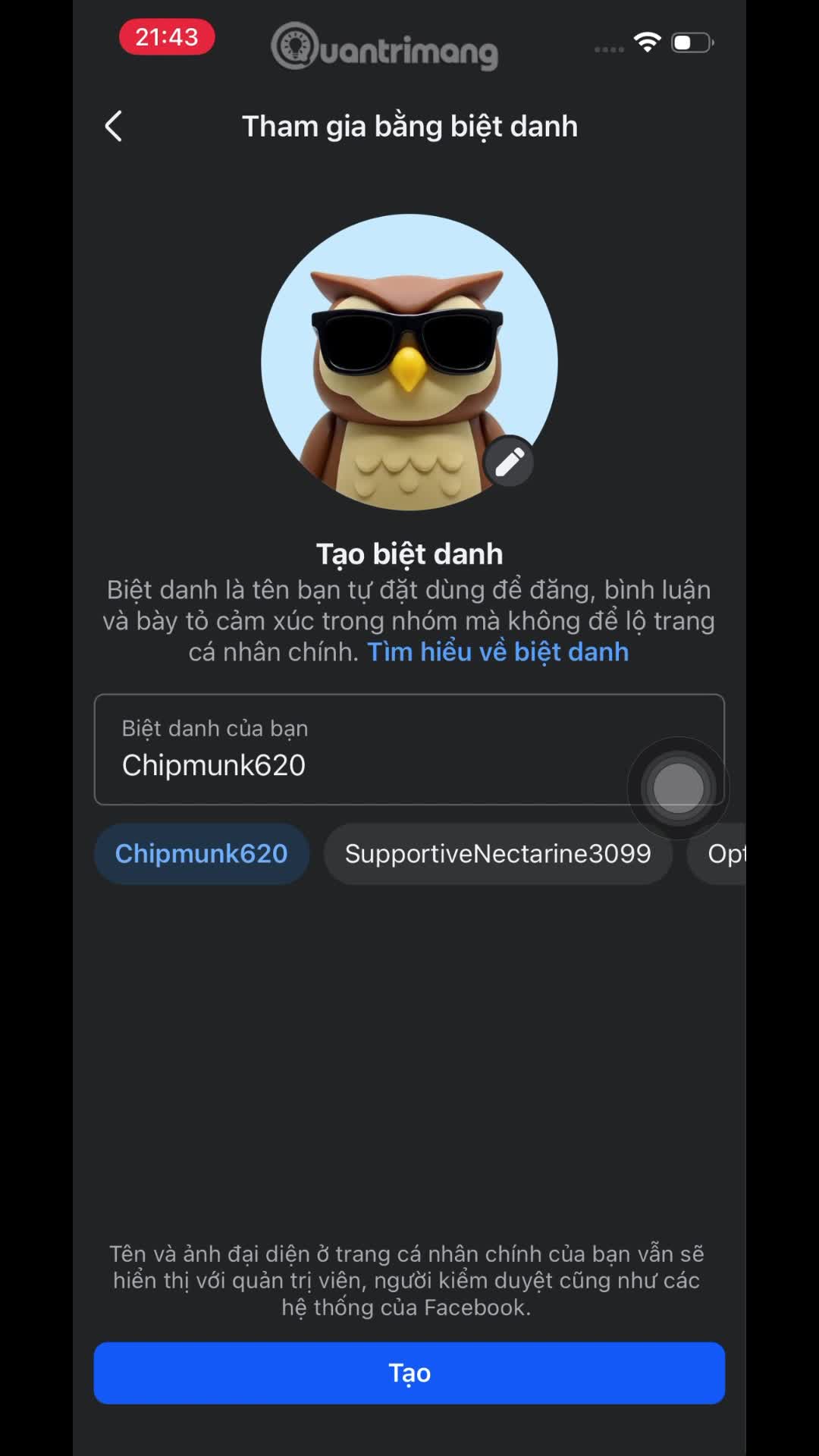Hướng dẫn đặt biệt danh trong nhóm Facebook