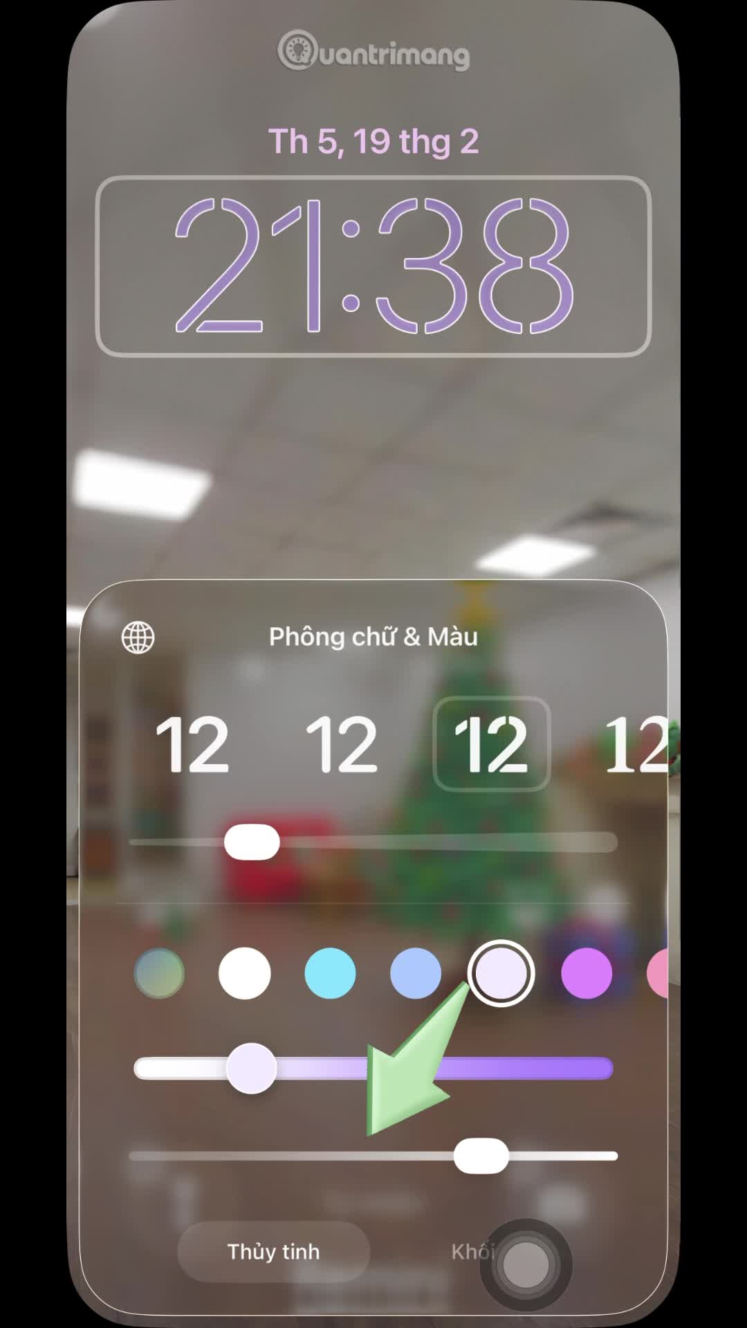 Cách chỉnh Liquid Glass đồng hồ iphone