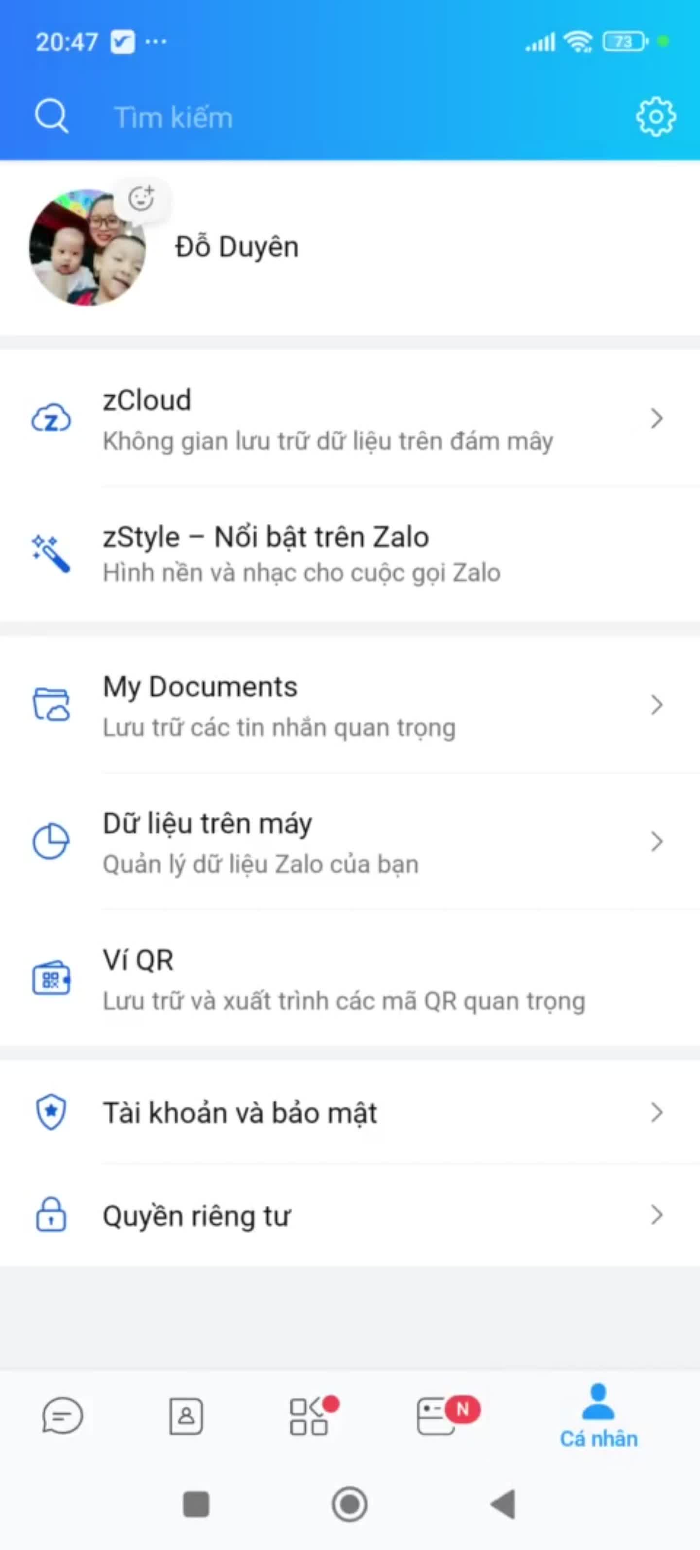 Hướng dẫn lấy lại mật khẩu sao lưu, đồng bộ trên Zalo