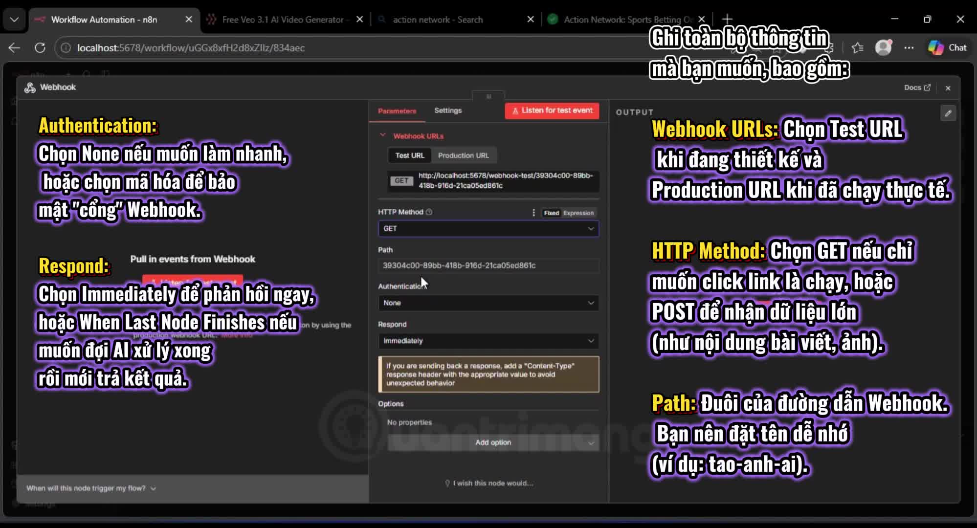 Webhook Trigger n8n là gì? Cách thêm và sử dụng