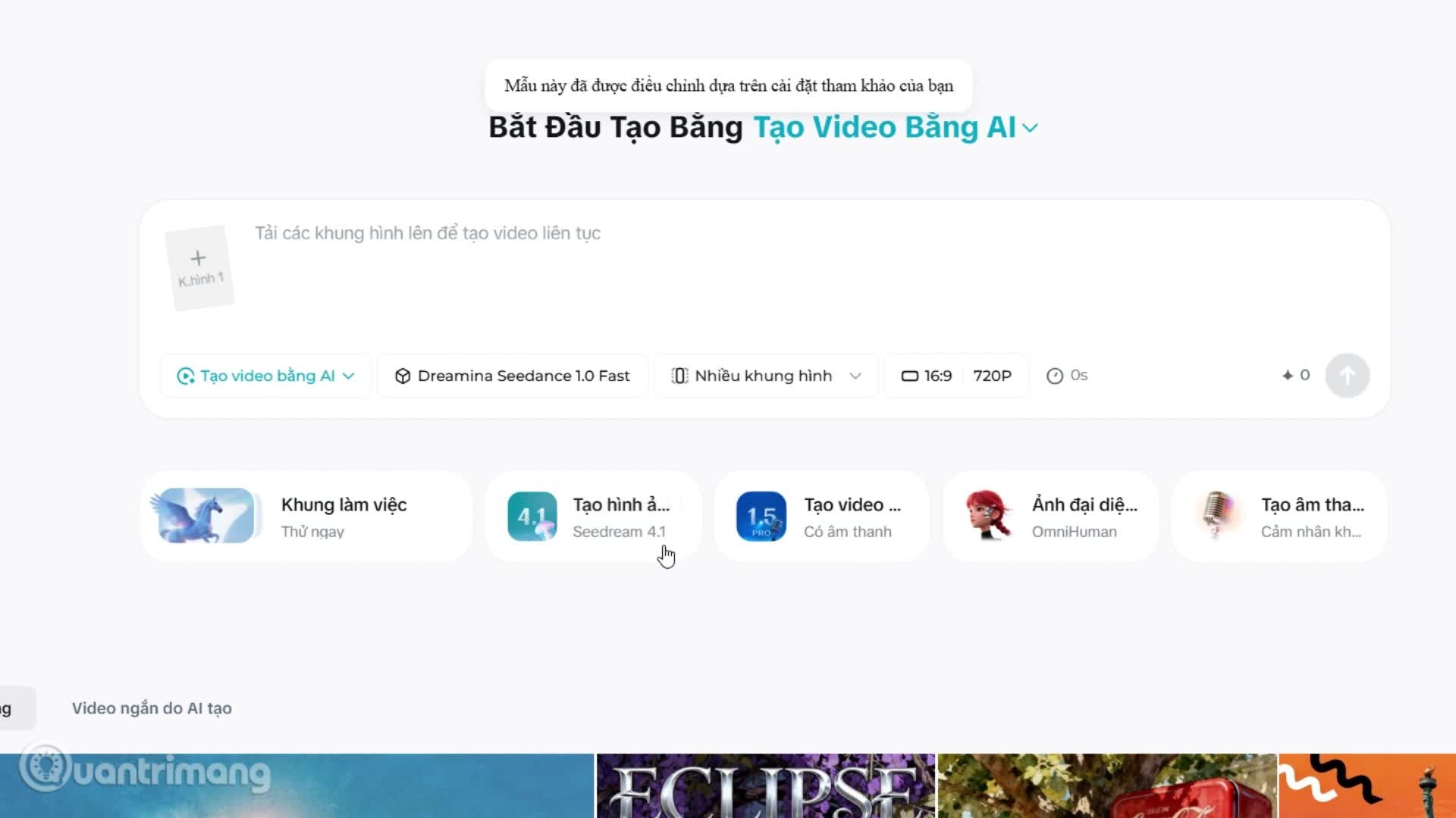Tạo video chiếc mũ ma thuật