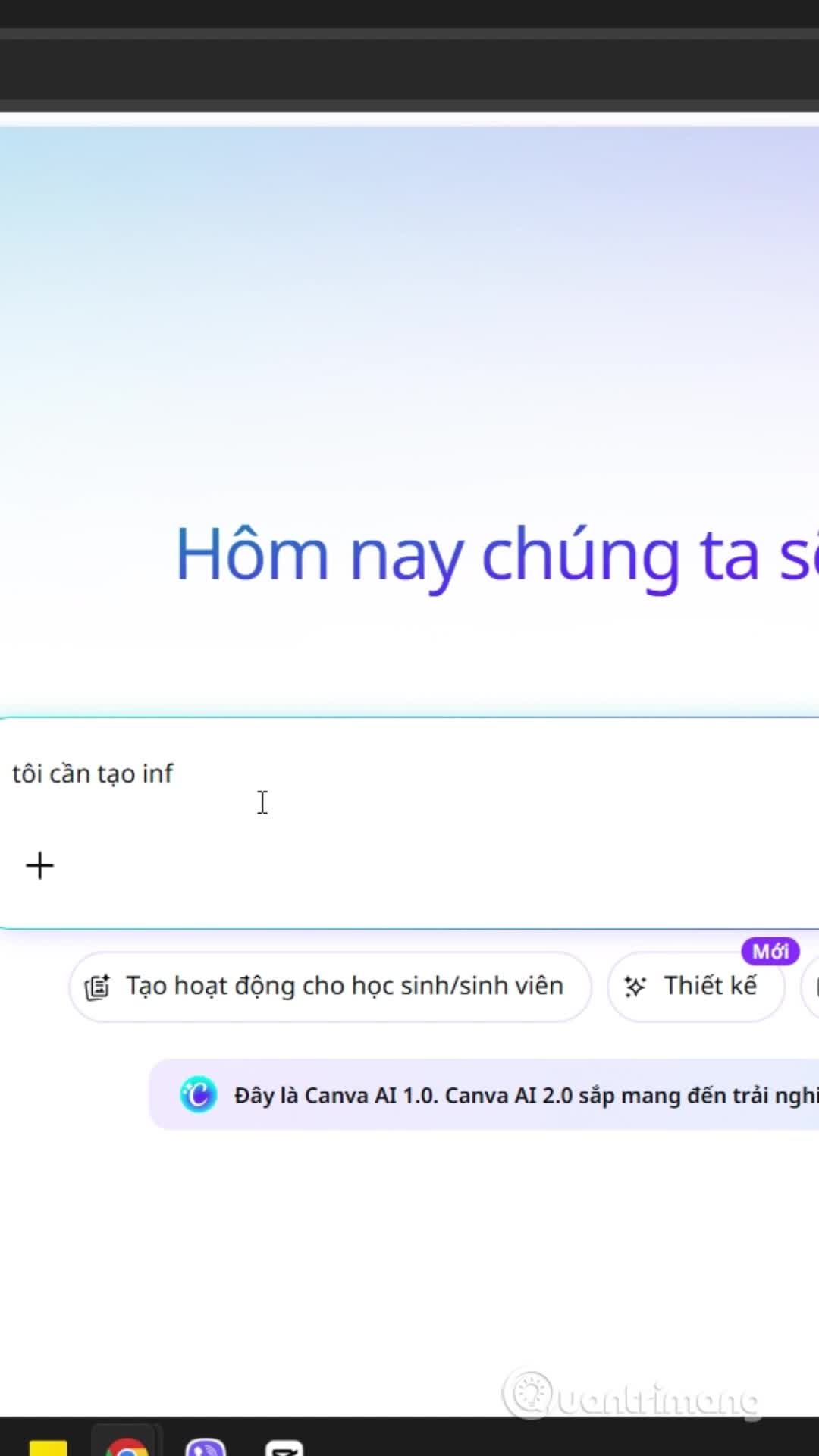 Tạo infographic trên Canva
