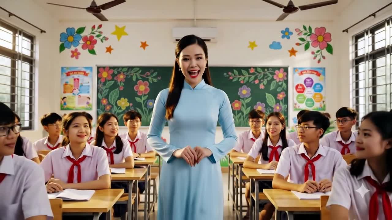 Video cô giáo mở đầu tiết học