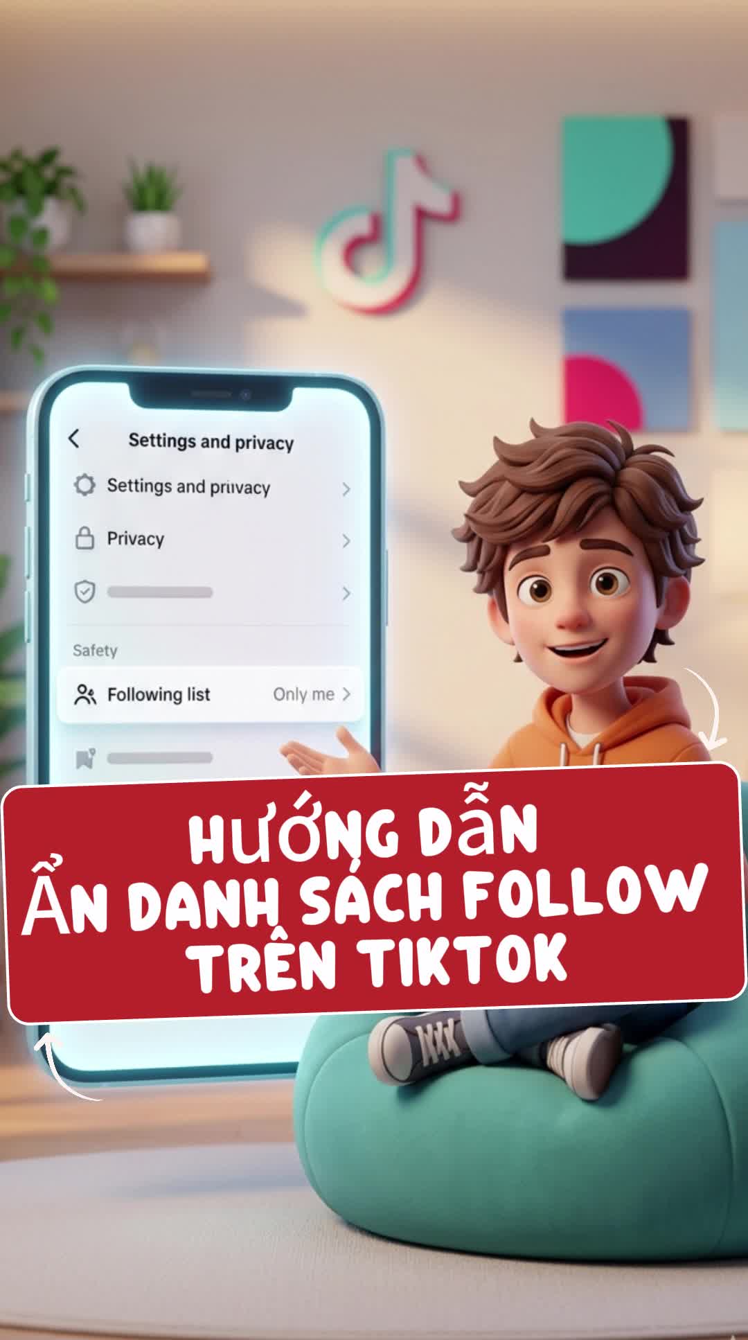 Hướng dẫn ẩn danh sách follow trên TikTok