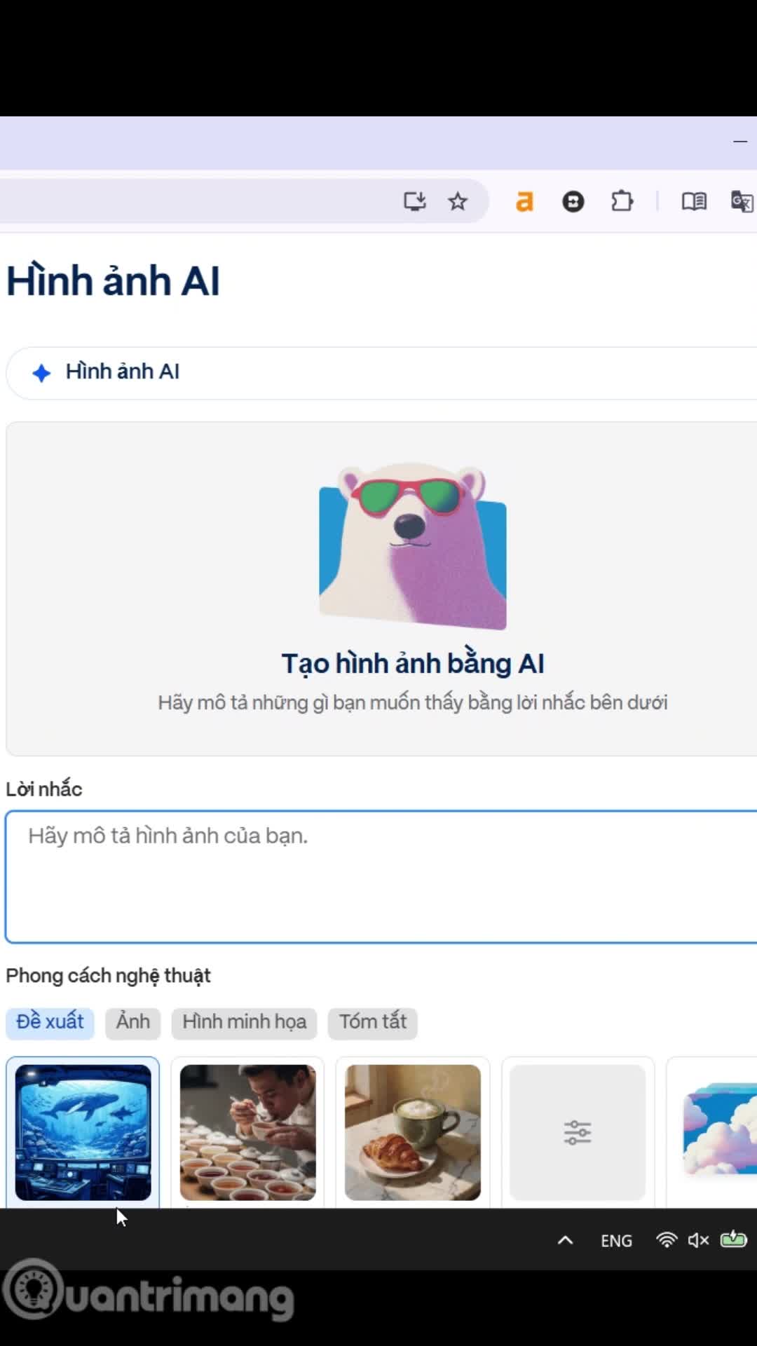 Hướng dẫn tạo hình ảnh AI trên Gamma