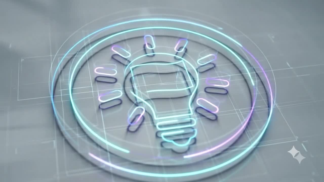 Video intro từ logo theo phong cách Hologram hiện đại