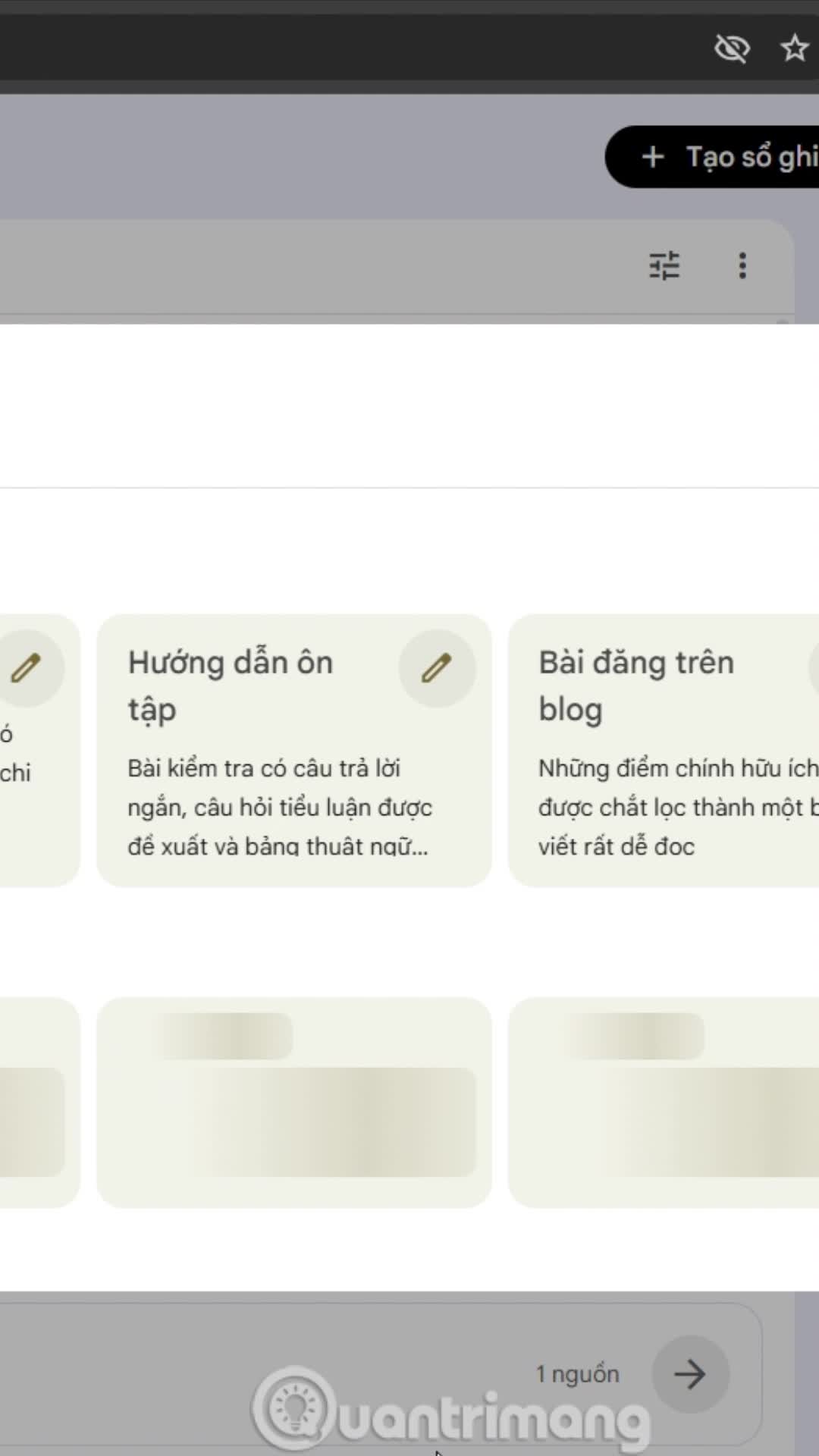Tạo bài reading học ngoại ngữ NotebookLM