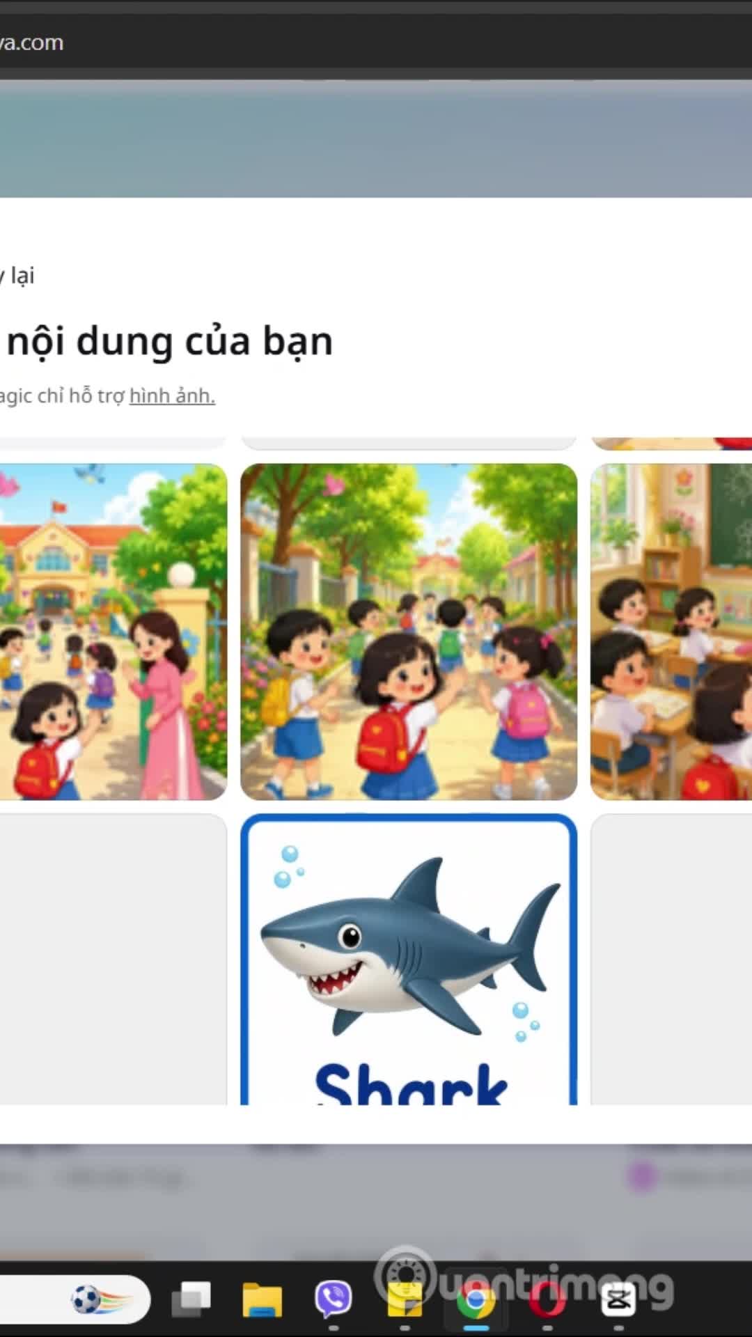Tách các chi tiết trong ảnh trên canva