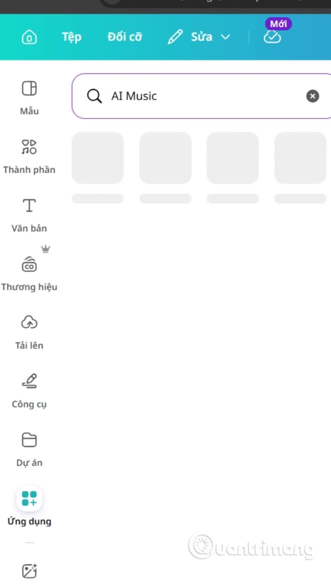 Tạo nhạc nền AI cho video trên Canva 