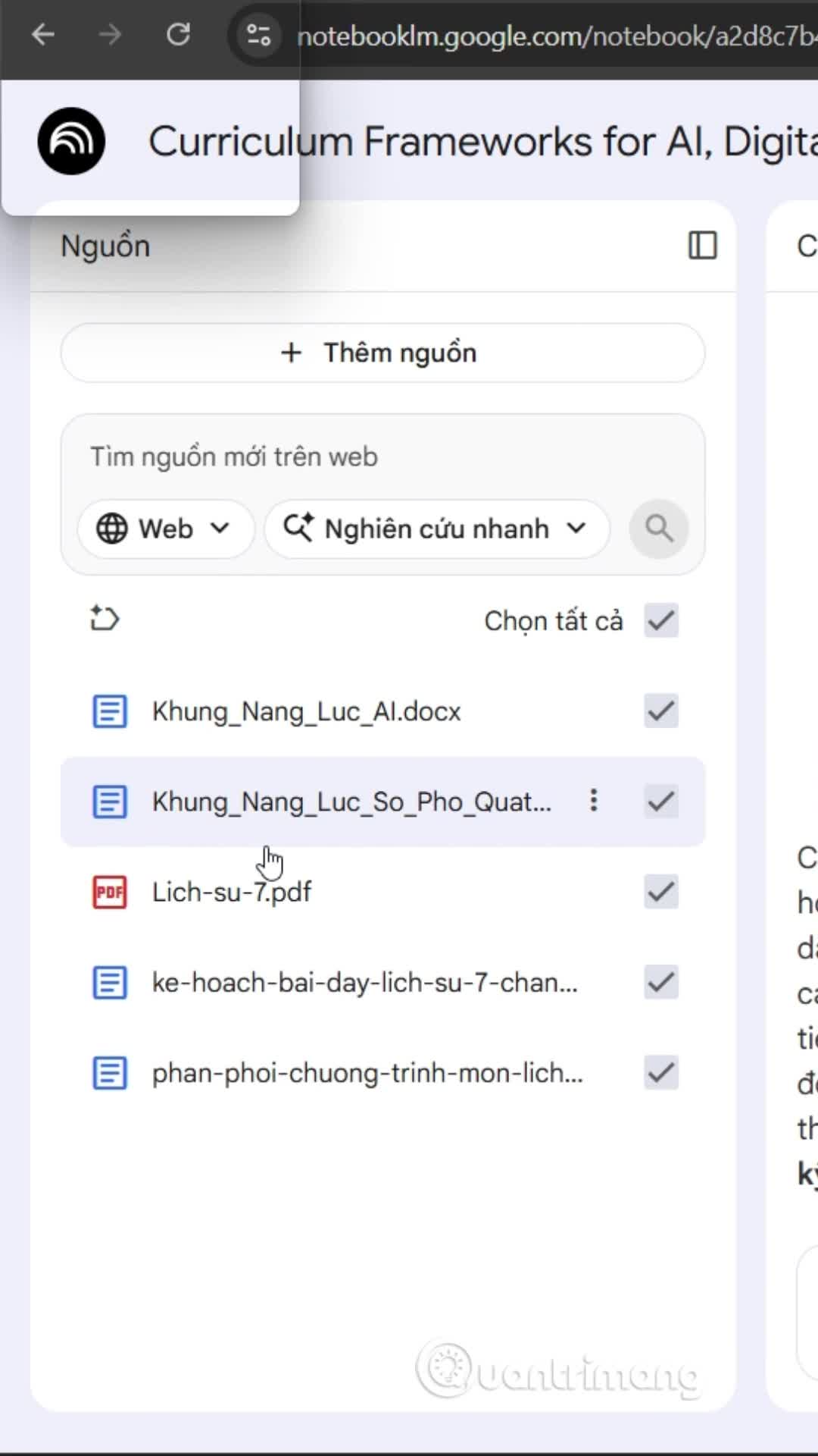 Tạo phụ lục và giáo án tích hợp NLS, ANQP, GDĐĐ