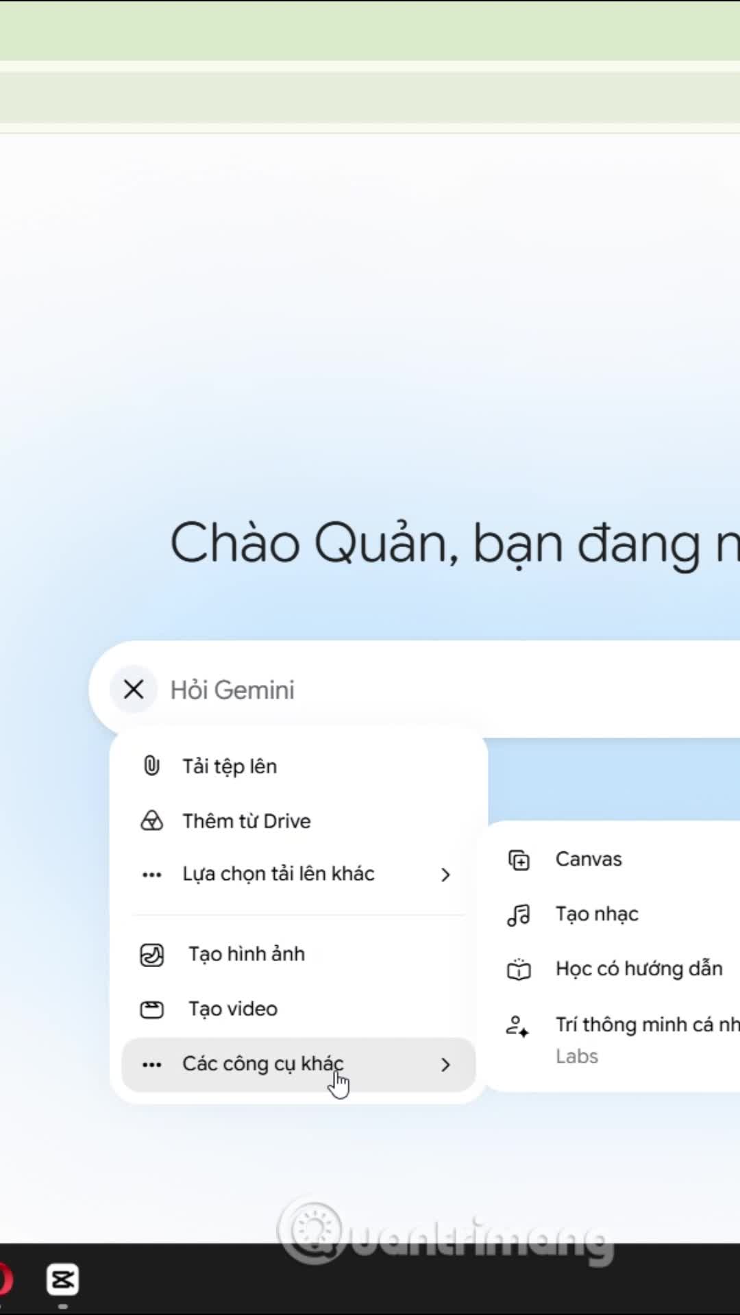 Tạo game đuổi hình bắt chữ Gemini
