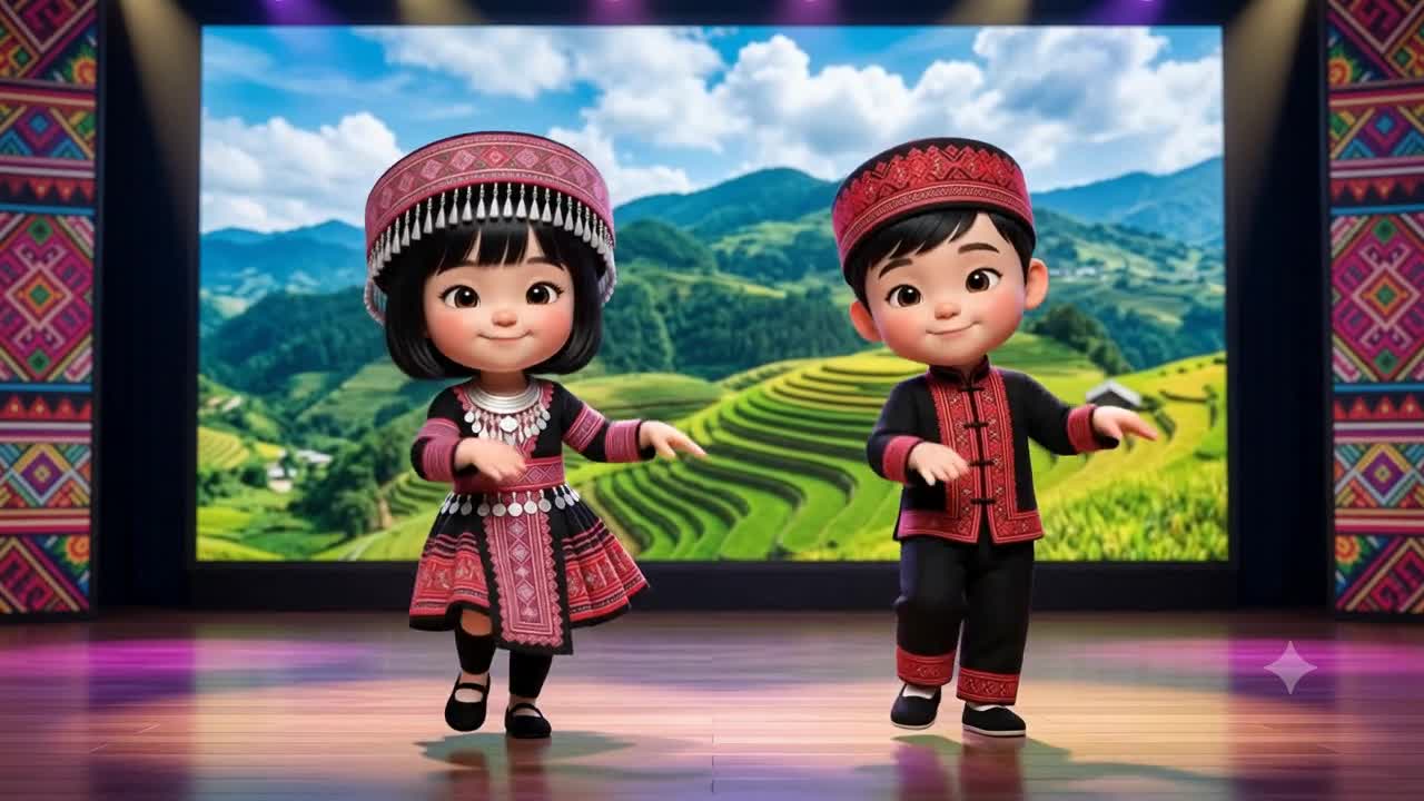 Video em bé nhảy múa theo nhịp điệu