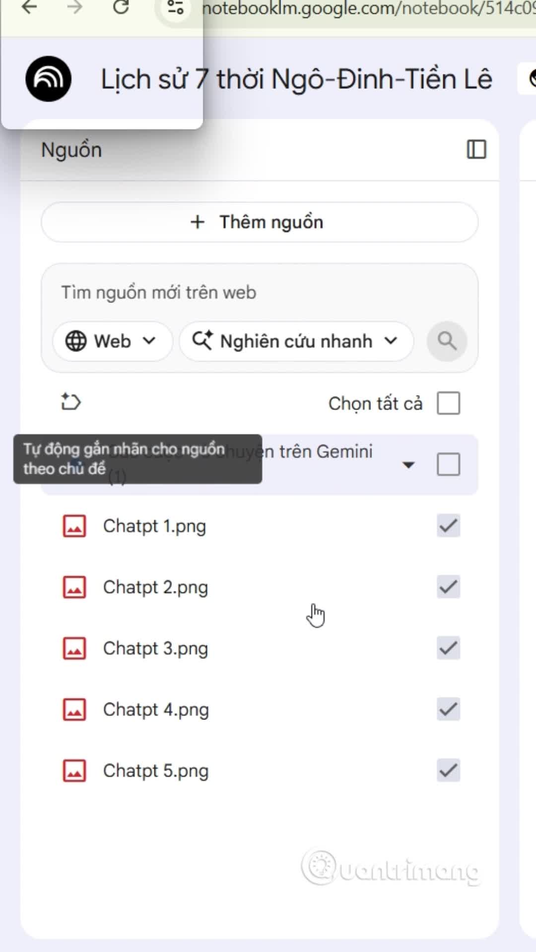 Cách tạo video trên NotebookLM