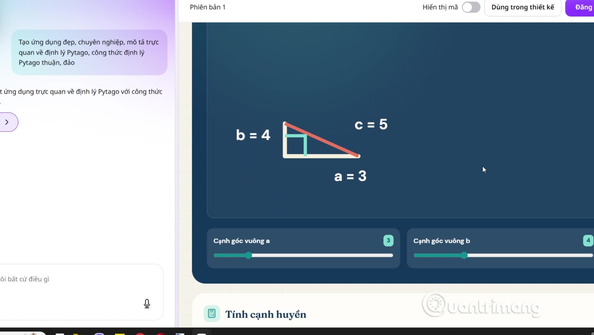 Xây dựng trang web kiến thức trên Canva AI