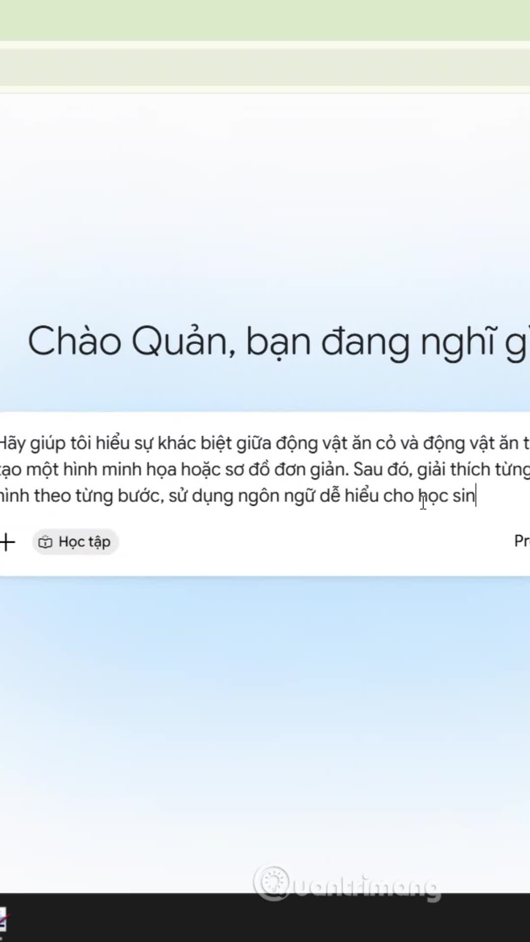 Học qua ảnh minh họa trên Gemini