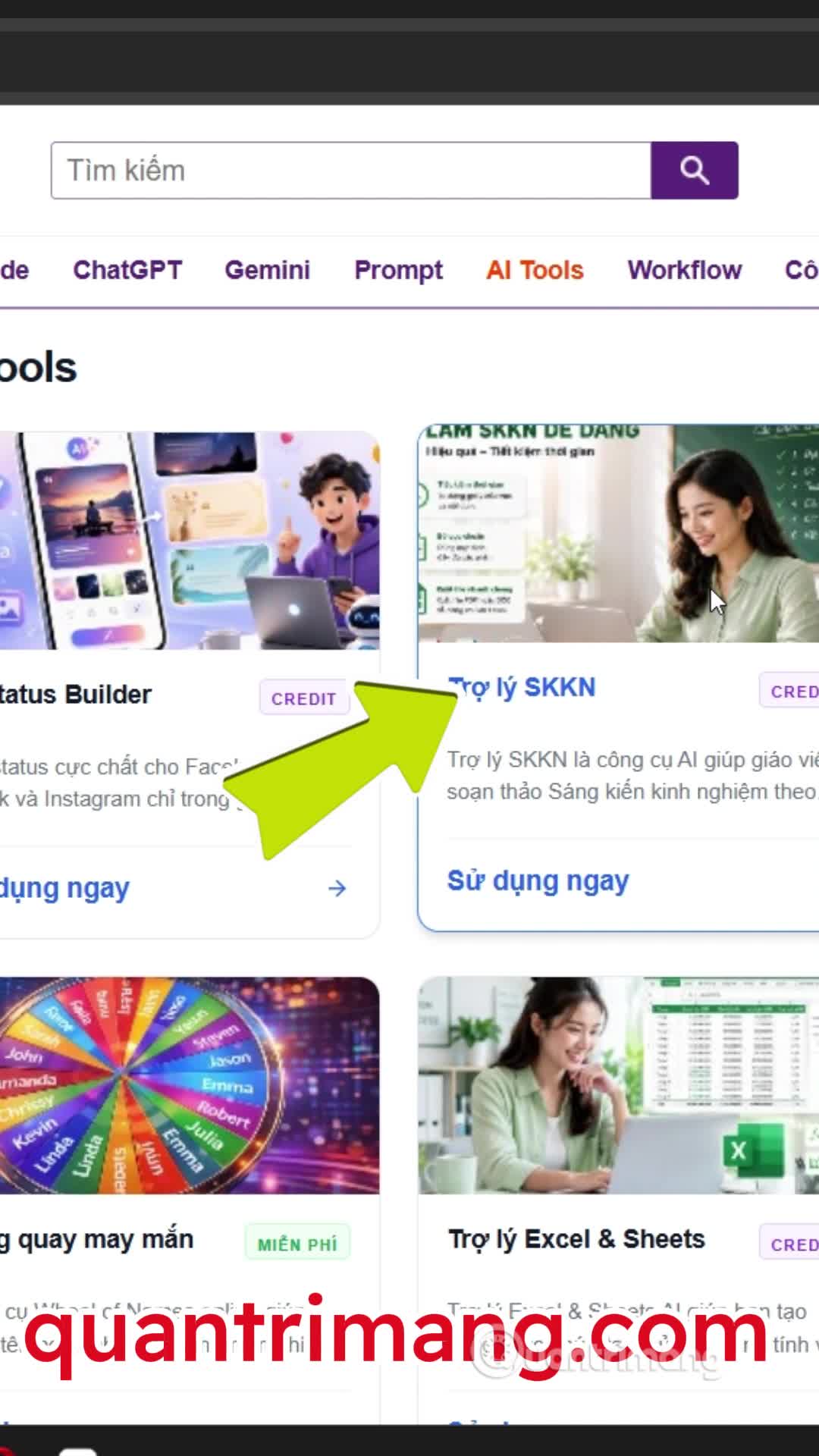 Tool hỗ trợ viết SKKN 