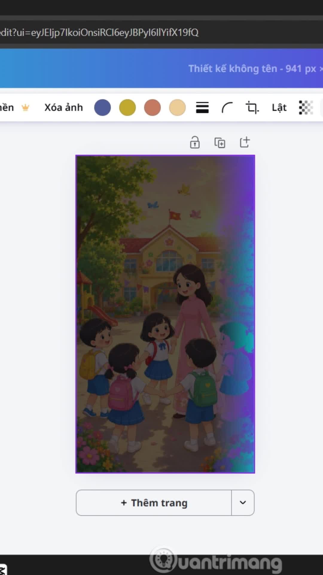 Tạo hiệu ứng động cho hình ảnh trên Canva