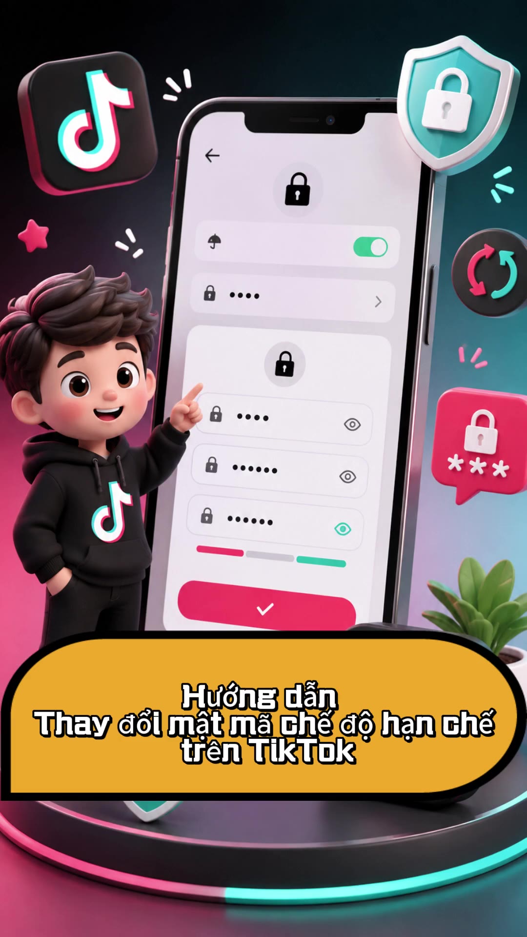 Hướng dẫn thay đổi mật mã chế độ hạn chế trên TikTok